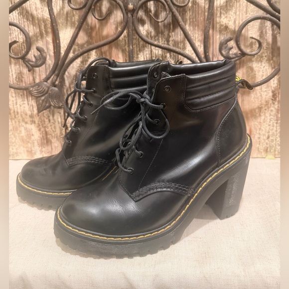 Dr. Martens‎ Persephone Black Leather Platform High Heel Boots size 8 - Picture 8 of 11